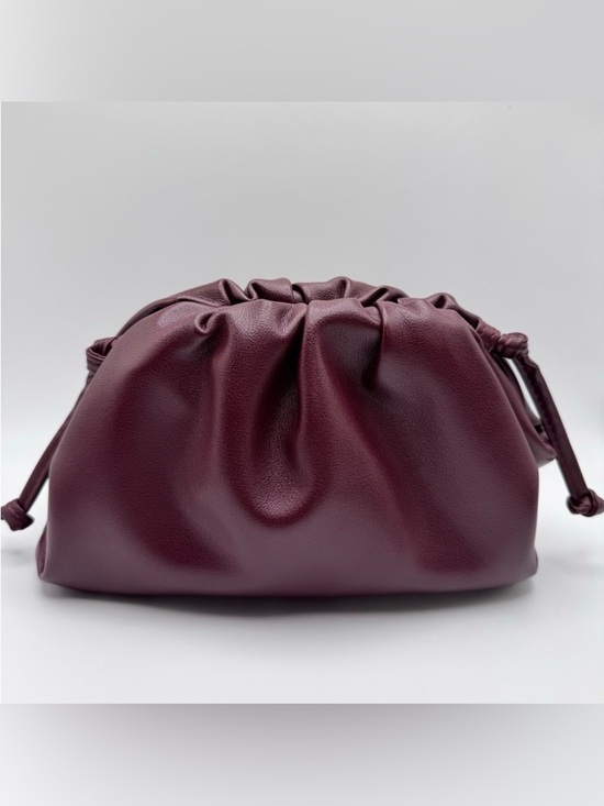 The Distinct Collection Handbags - Soft Leather Mini Pouch Bag - Oxblood